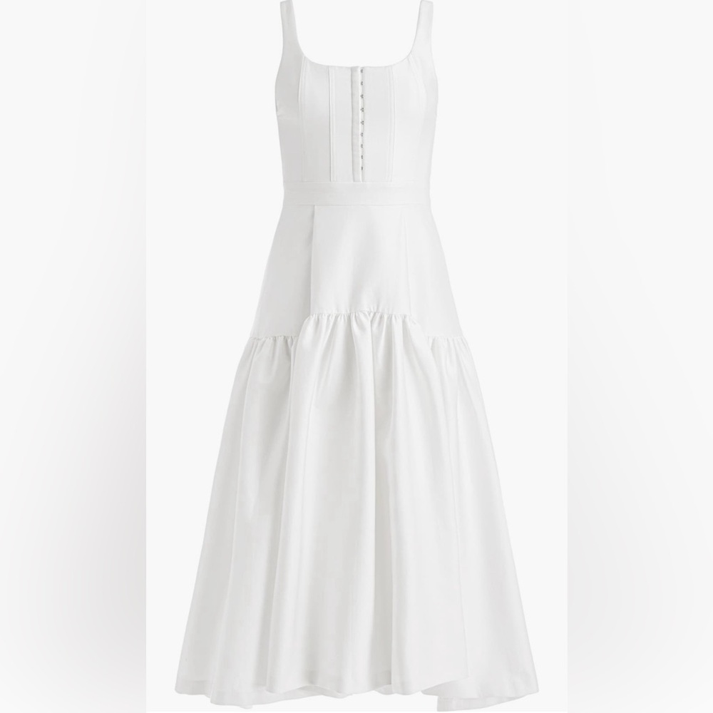 Alice & Olivia white Diana Midi dress